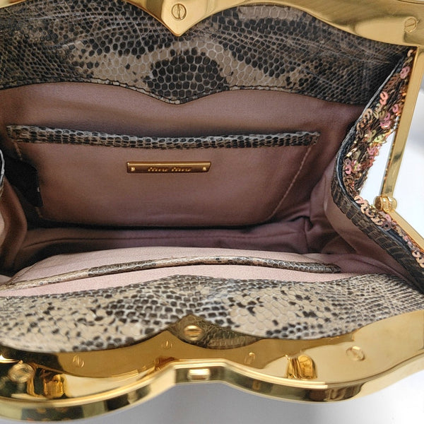 Sequins Top Handle Bag Pink