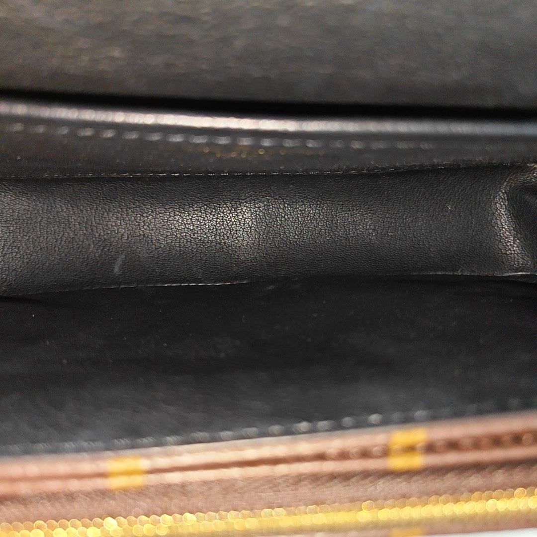 MARCEAU Monogram Coated Canvas Brown