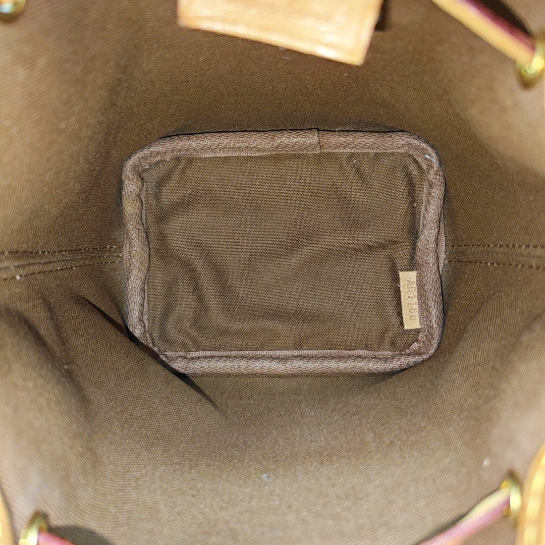 NÉONOÉ Nano Monogram Coated Canvas Brown