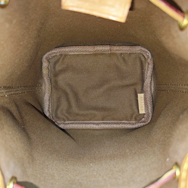 NÉONOÉ Nano Monogram Coated Canvas Brown