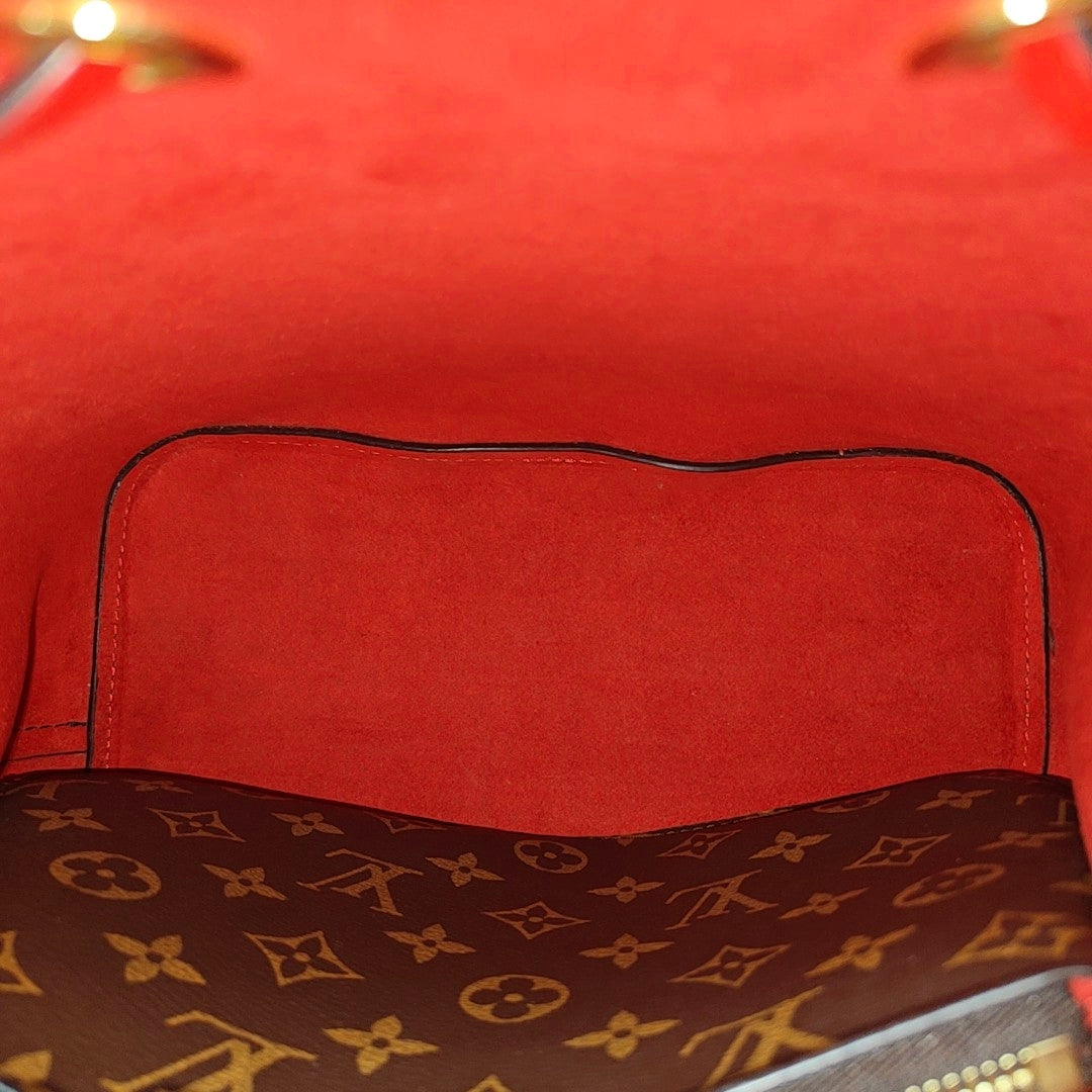 NÉONOÉ MM Monogram Coated Canvas Brown