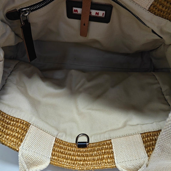 Straw Tote Bag Brown