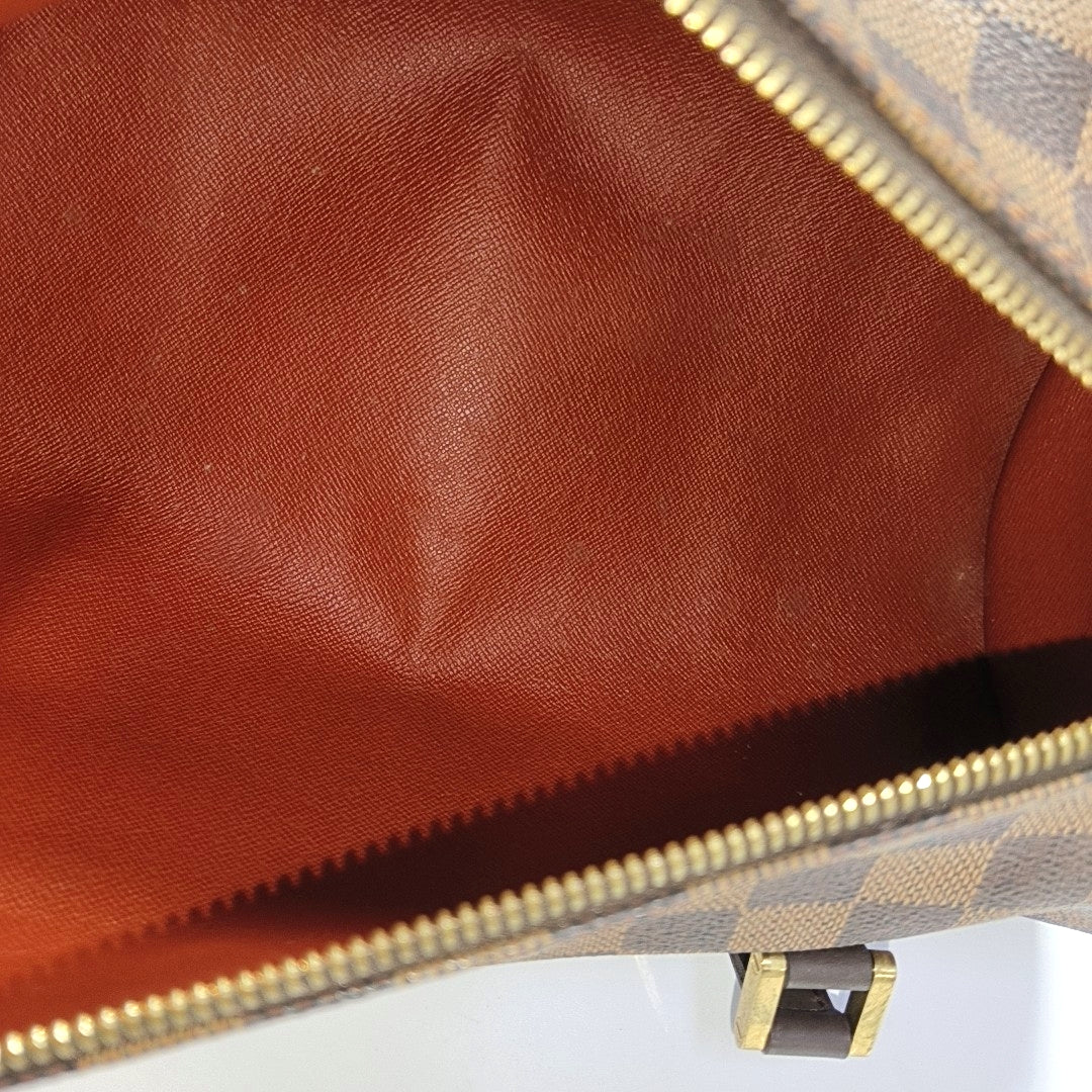 PAPILLON 30 Damier Ebene Coated Canvas Brown