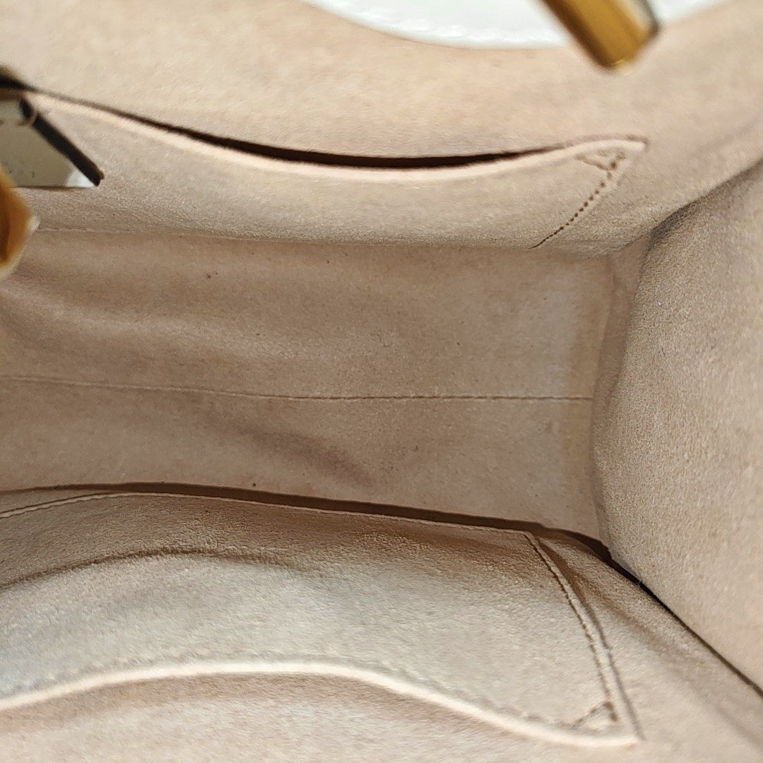 Padlock Small Monogram Coated Canvas Beige