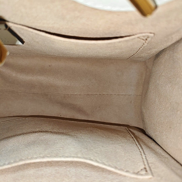 Padlock Small Monogram Coated Canvas Beige