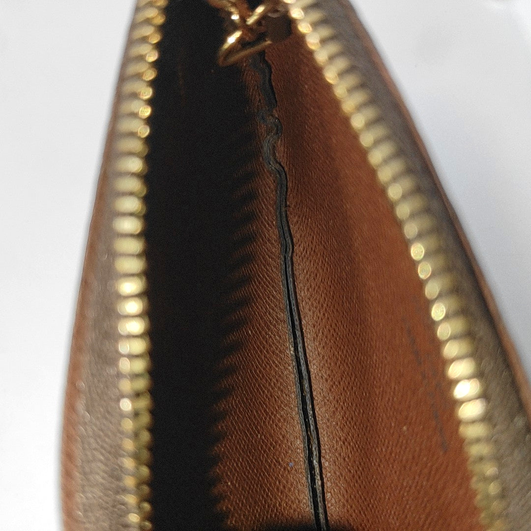 Monogram Coated Canvas Coin Purse Brown