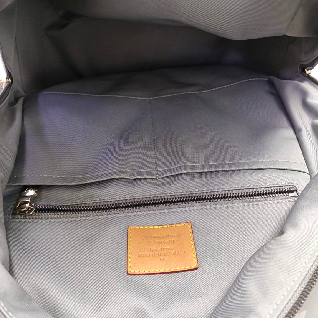 Monogram Coated Canvas PM Gray