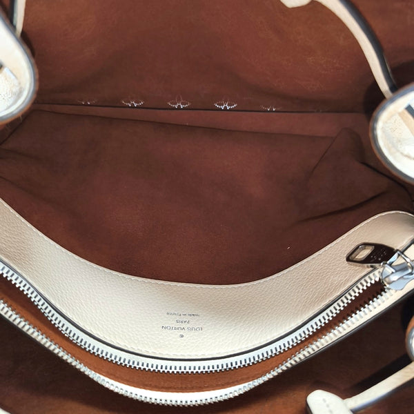 BELLA TOTE Monogram Calfskin Beige
