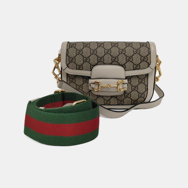 Horsebit 1955 Mini Coated Canvas Beige