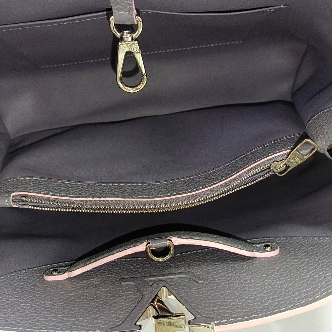 CAPUCINES GM Calfskin Gray