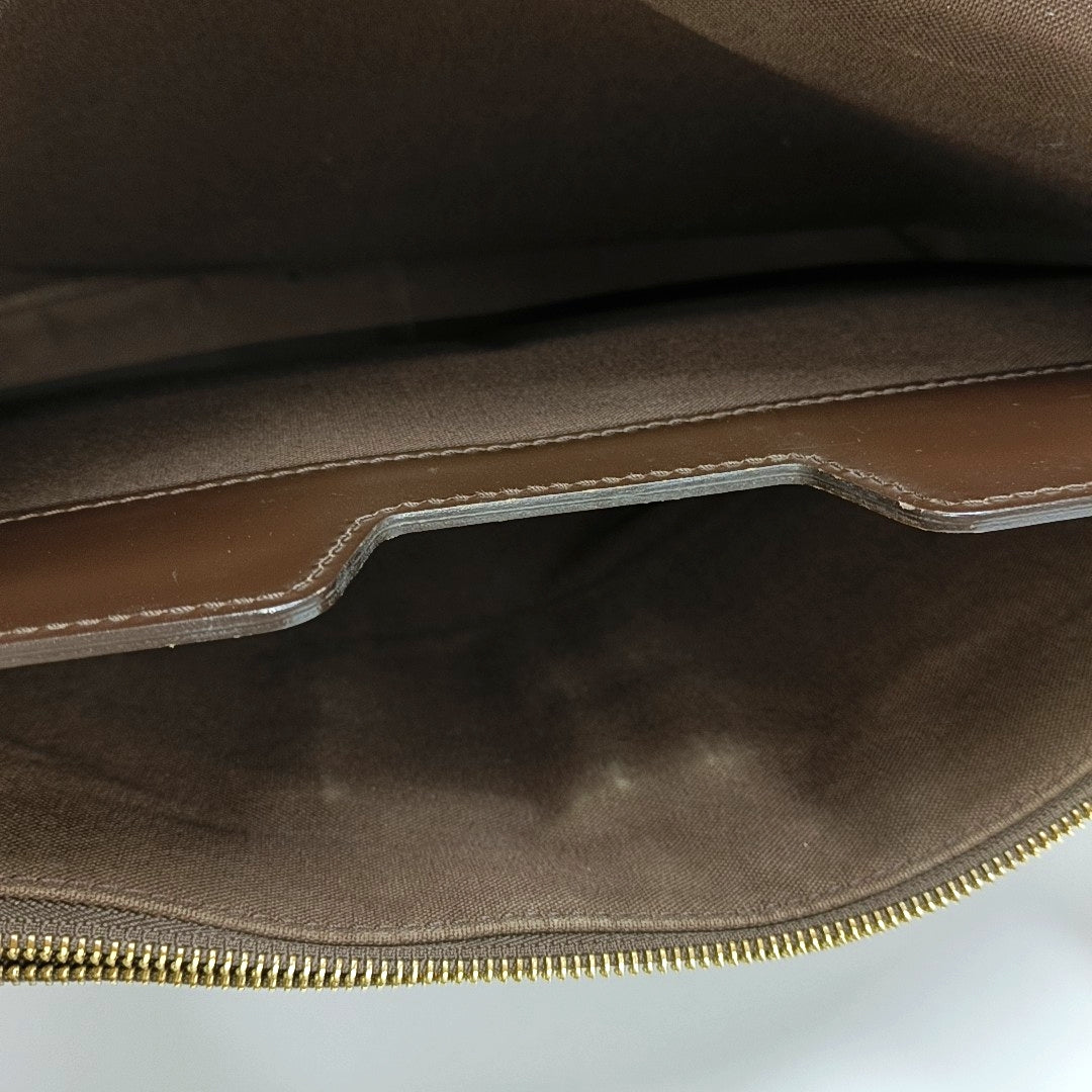SPENCER Damier Ebene Coated Canvas Brown