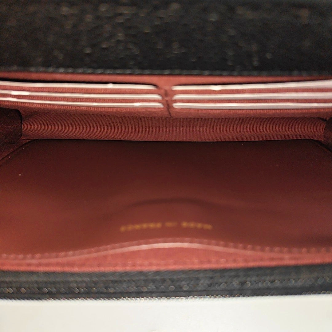 WOC Quilted Grained Calfskin Black