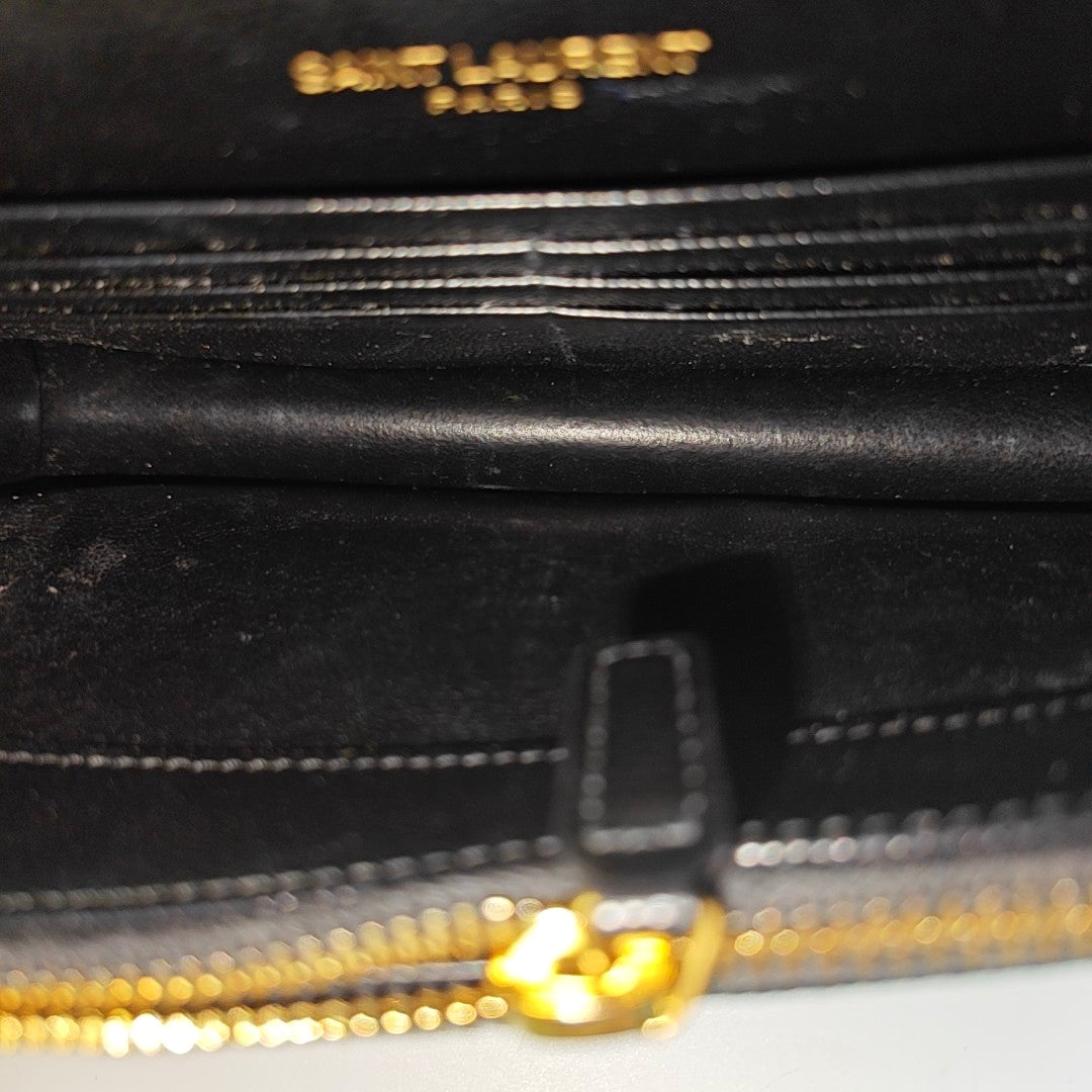 MONOGRAM WOC Chevron Calfskin Black