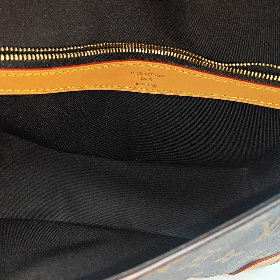 DIANE Monogram Coated Canvas Brown