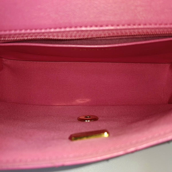 CLASSIC FLAP Mini Quilted Lambskin Pink