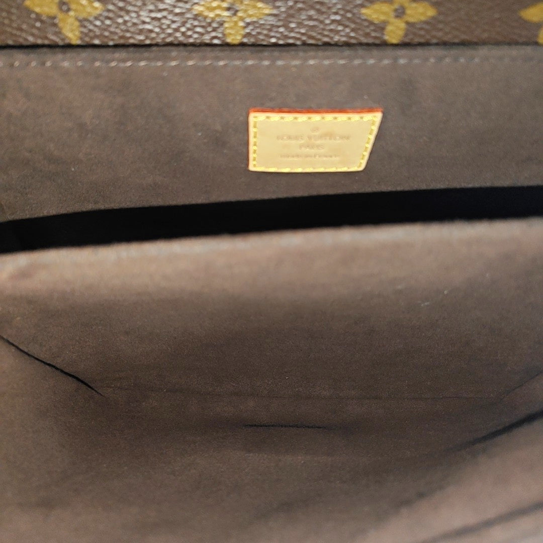 MÉTIS MM Monogram Coated Canvas Brown