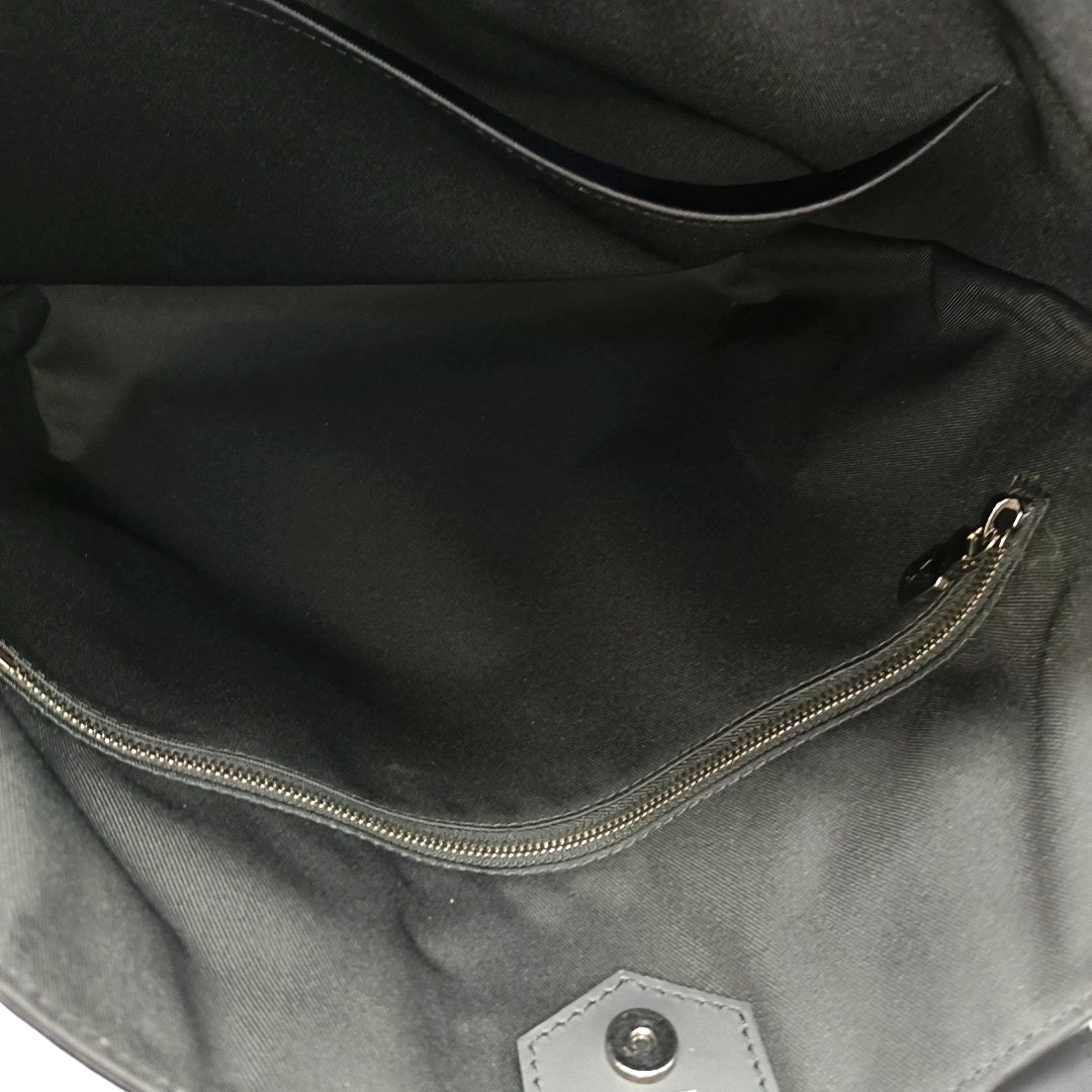 DAVIS Monogram Coated Canvas Black