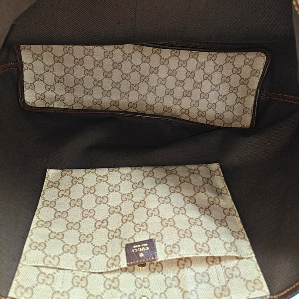 Tribeca Large Monogram Coated Canvas Beige