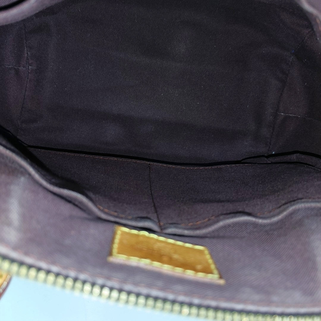 TURENNE Monogram Coated Canvas Brown