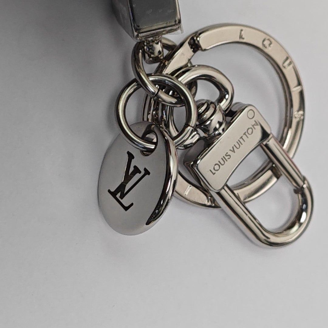 Leather Bag Charm White