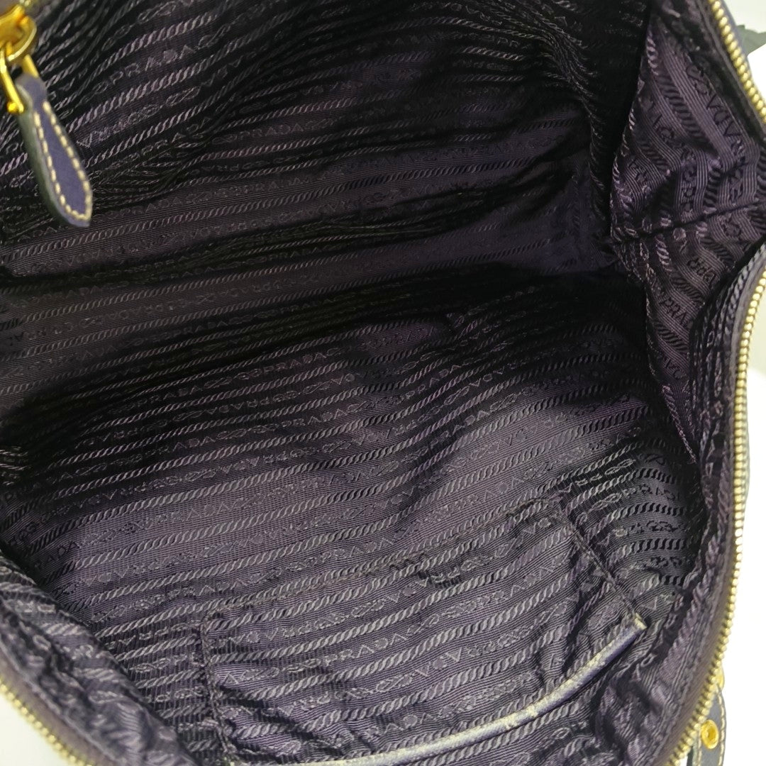 Nylon Tote Bag Purple