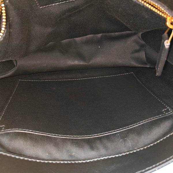 NIKI Medium Chevron Calfskin Black