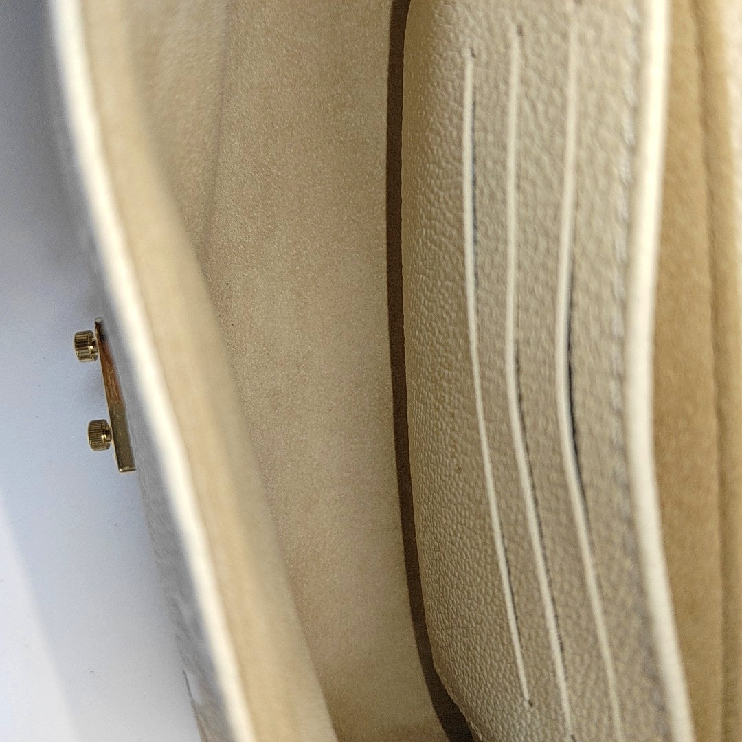 NANO MADELEINE Nano Monogram Calfskin Beige