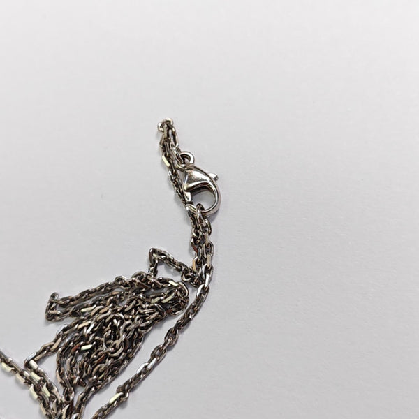 Pop H Metal Silver Necklace