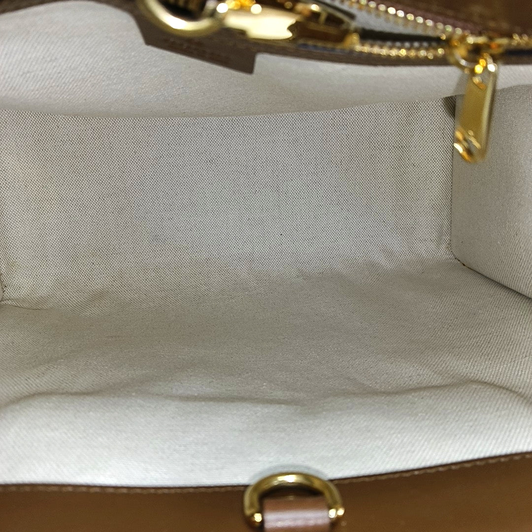 Retro Small Monogram Coated Canvas Brown