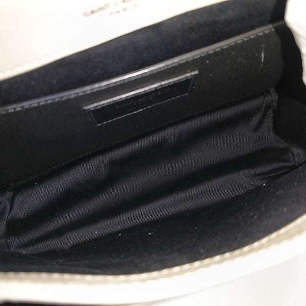 NIKI Small Chevron Calfskin White