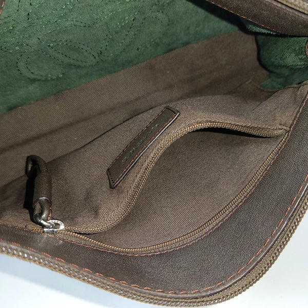 Suede Shoulder Bag Green
