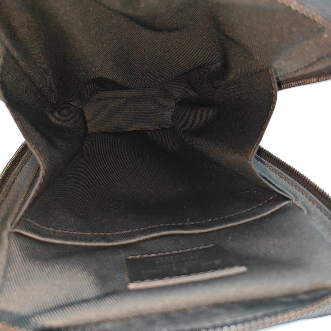 UTILITY SIDE Monogram Coated Canvas Brown