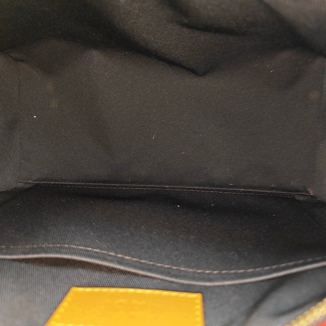 KEEPALL Monogram Coated Canvas Brown