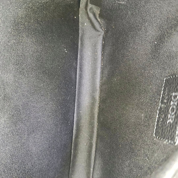 Saddle Medium Oblique Canvas Black