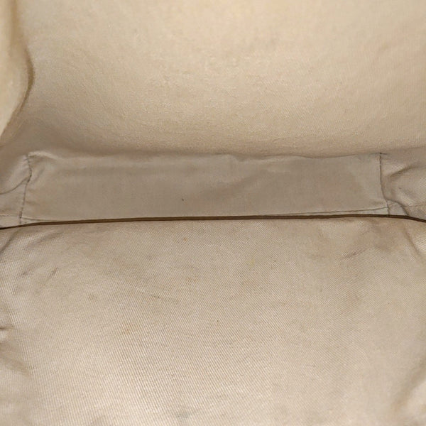 Coated Canvas Shoulder Bag White