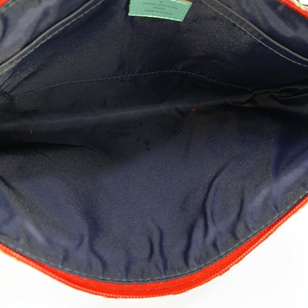 DISCOVERY Monogram Coated Canvas Blue