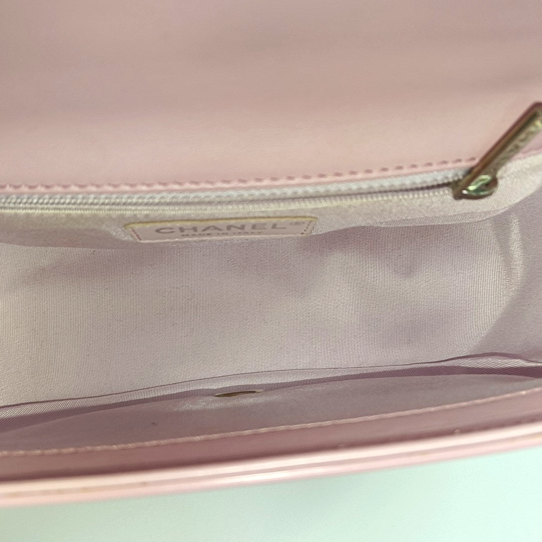 Quilted Calfskin Shoulder Bag Pink