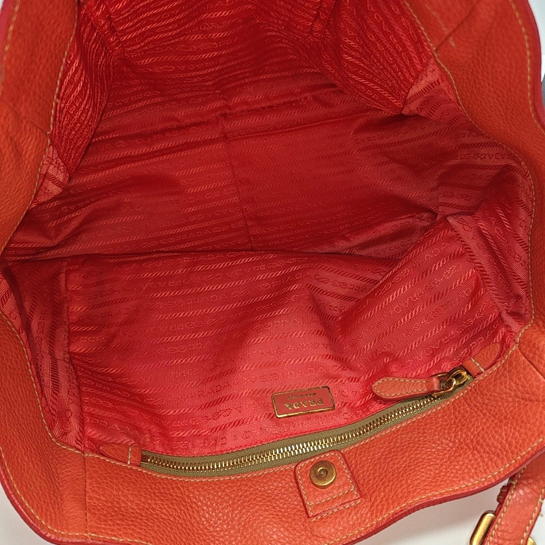 Calfskin Tote Bag Red