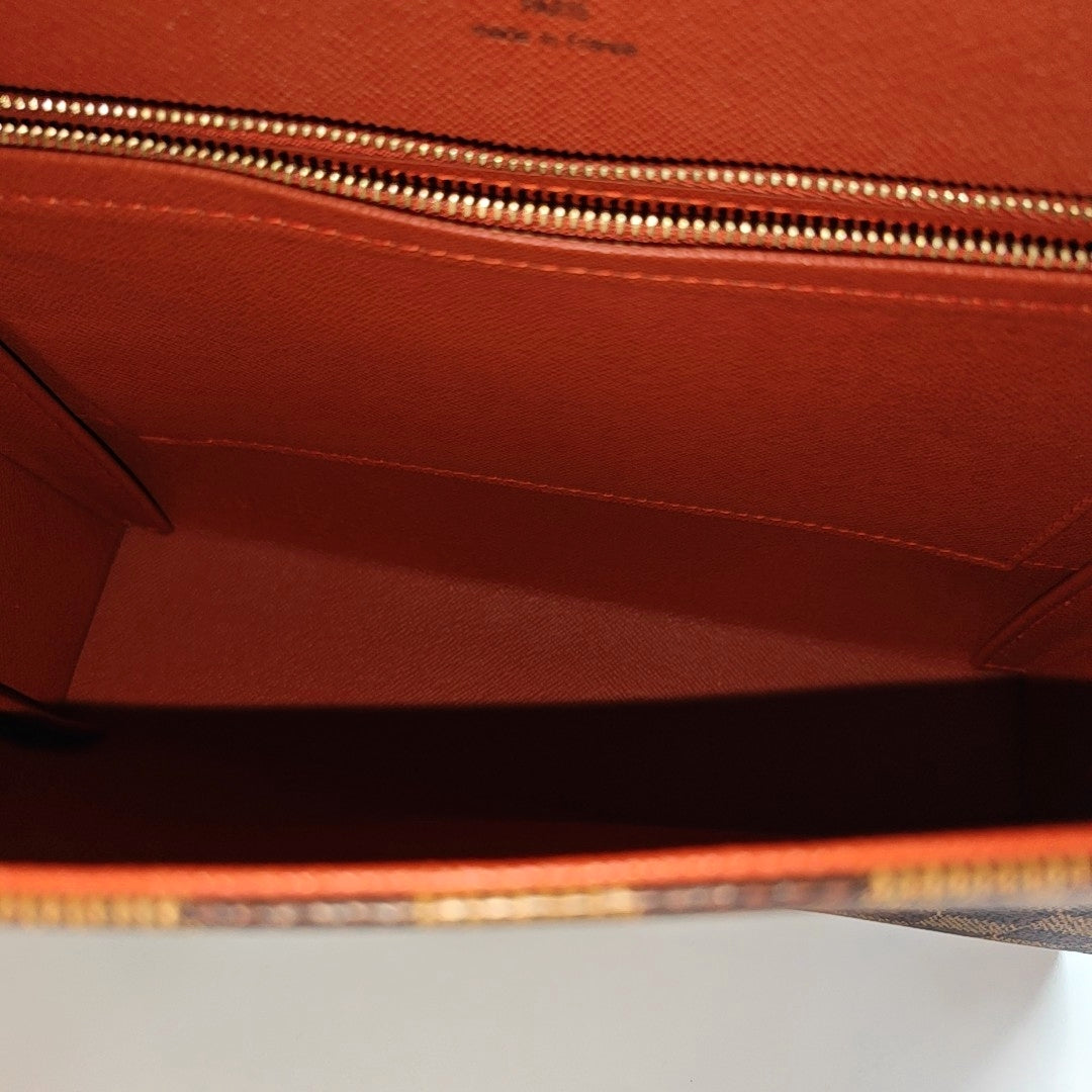 TRIBECA Damier Ebene Coated Canvas Brown