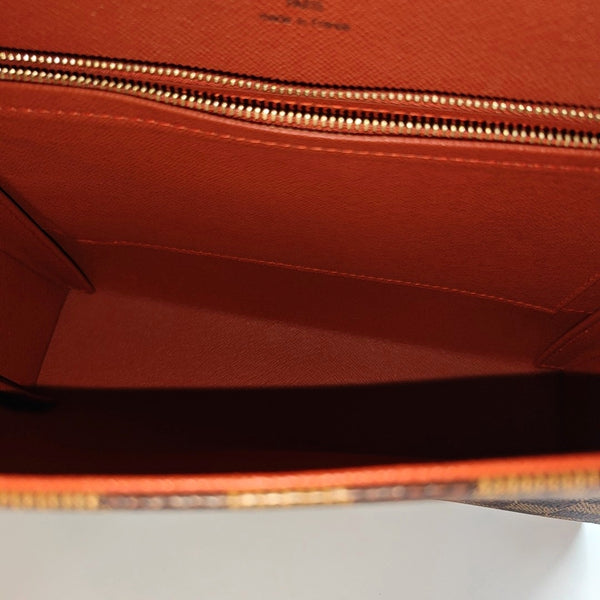 TRIBECA Damier Ebene Coated Canvas Brown