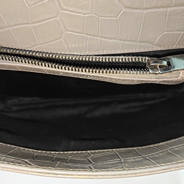 COLLEGE Medium Calfskin Gray