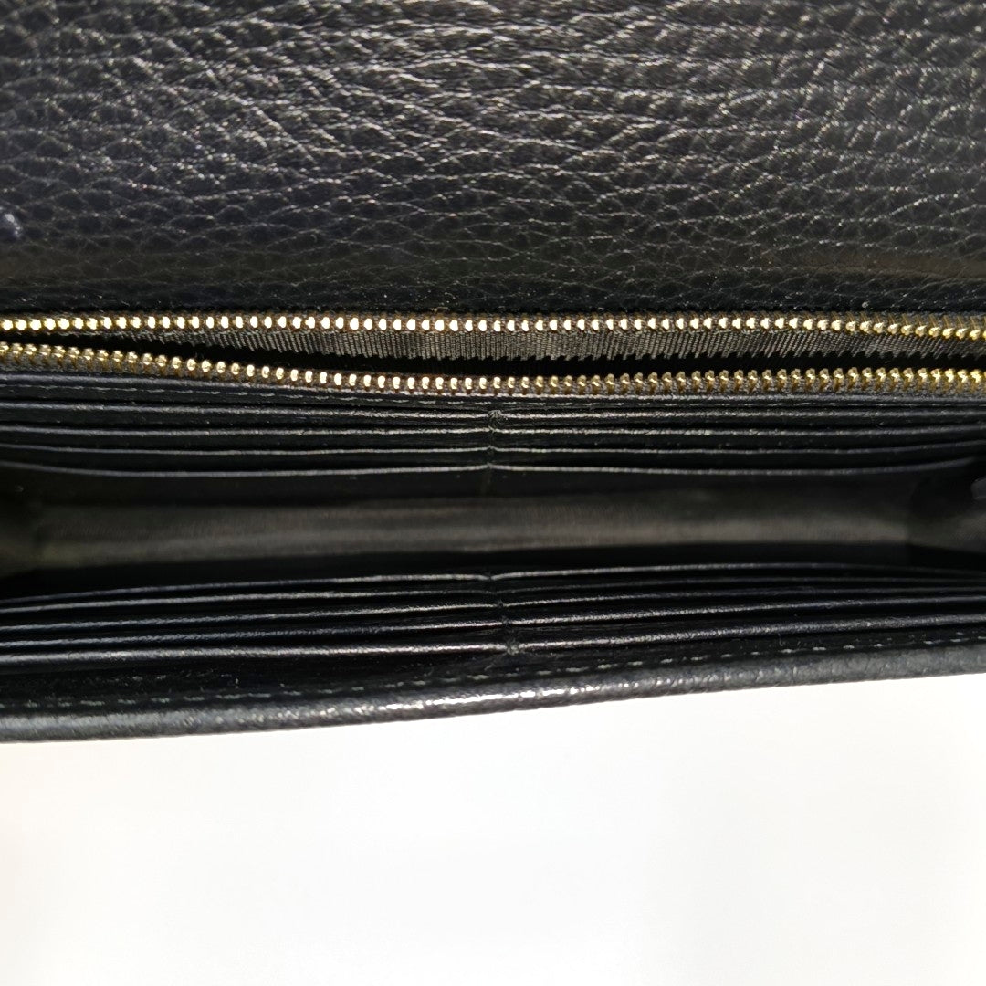 Interlocking G Small Calfskin Black