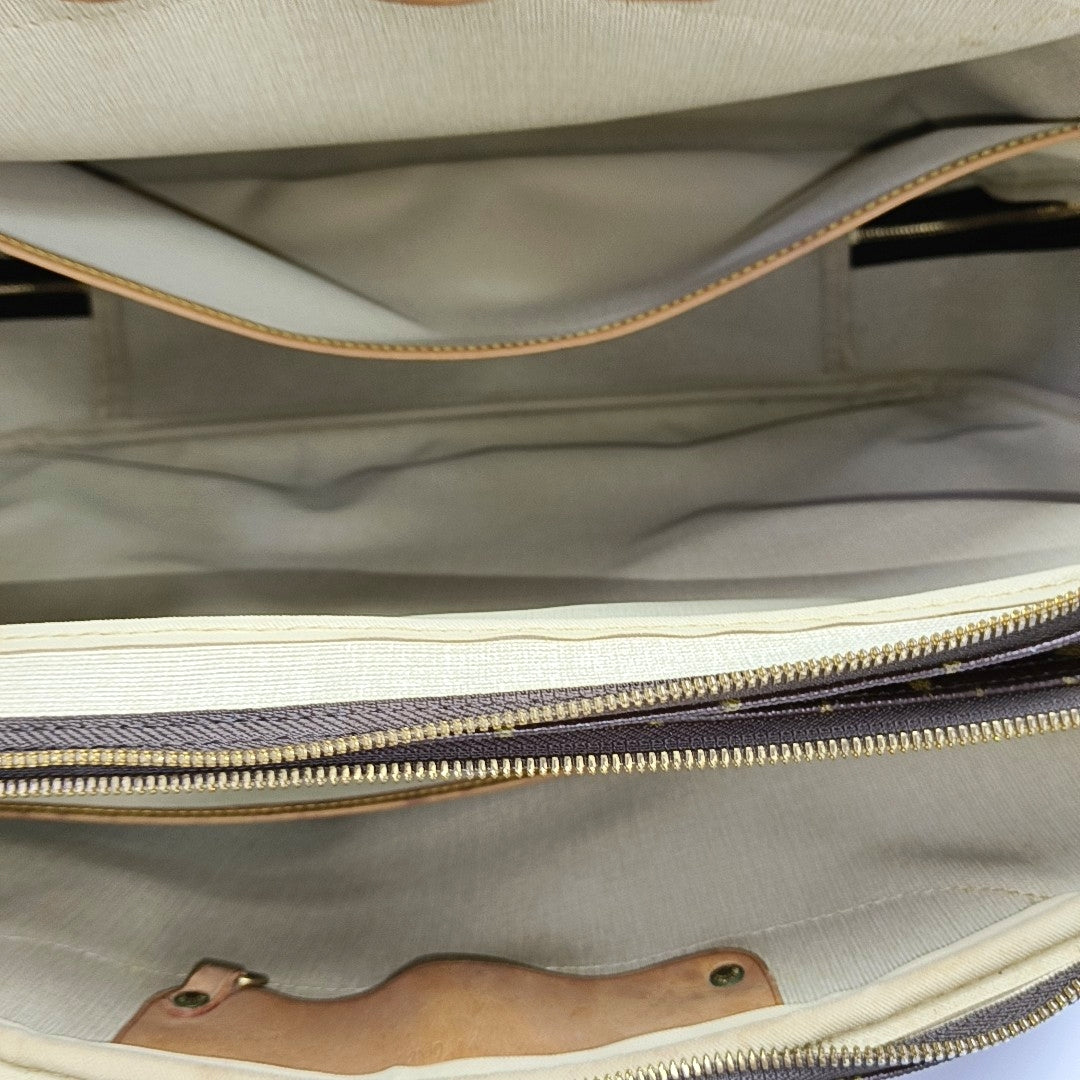 ALIZÉ Monogram Coated Canvas Brown