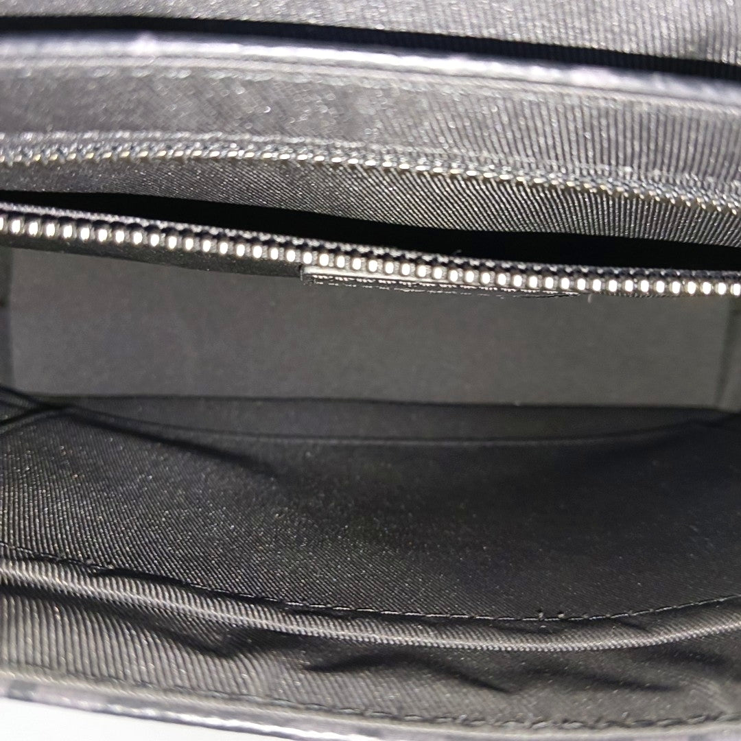 VOYAGER PM Monogram Coated Canvas Black