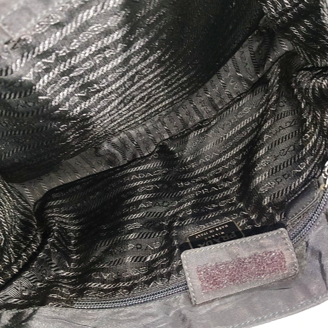 Nylon Shoulder Bag Black