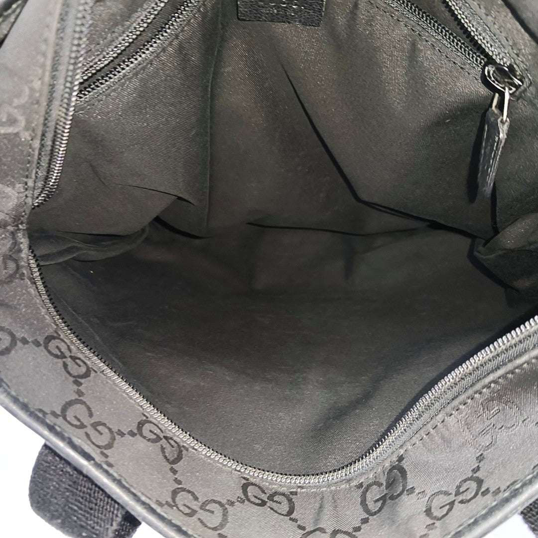 Monogram Canvas Tote Bag Black