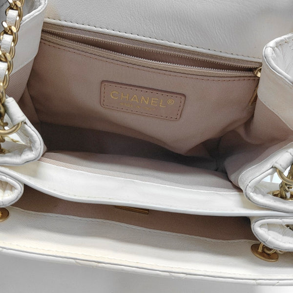 CLASSIC FLAP Mini Quilted Lambskin White