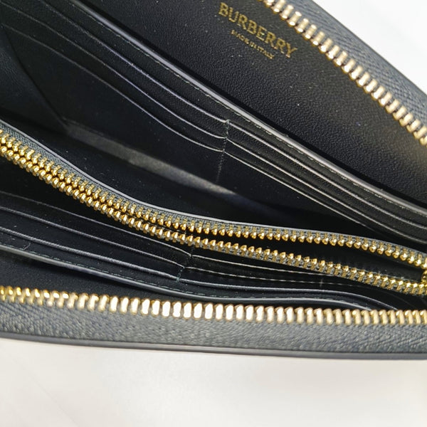 SHIELD Large Lambskin Black Wallet