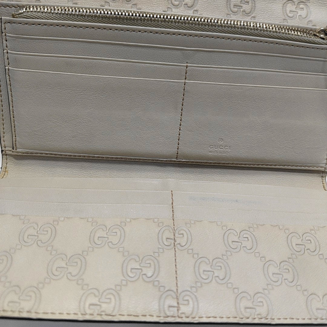 Monogram Calfskin Wallet Beige