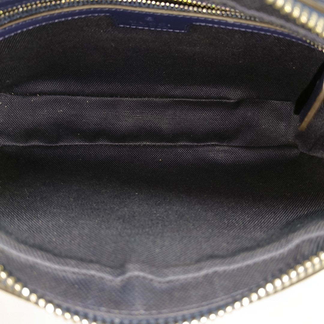 Monogram Coated Canvas Crossbody Bag Small Blue